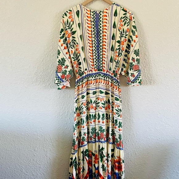 FARM Rio V-Neck Kaftan Maxi Cut-Out Dress - Picture 8 of 16